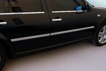 Volkswagen Bora 1998–2004 Ārējās logu apmales (4 gab., nerūsējošais tērauds) Sedans foto 1