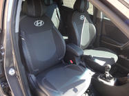 Hyundai Accent 2011–2017 Autosēdekļu pārvalki (mākslīgā āda↗audums, Premium) foto 16