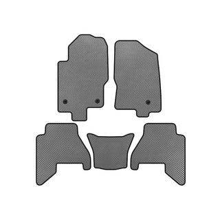 EVA V2 grīdas paklājiņi (2 rindas, pelēki, 2010-2014) Nissan Pathfinder R51 2005–2014
