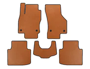 Skoda Superb 2015–2024 EVA auto paklāji (ar ķepas motīvu, oranži) foto 1