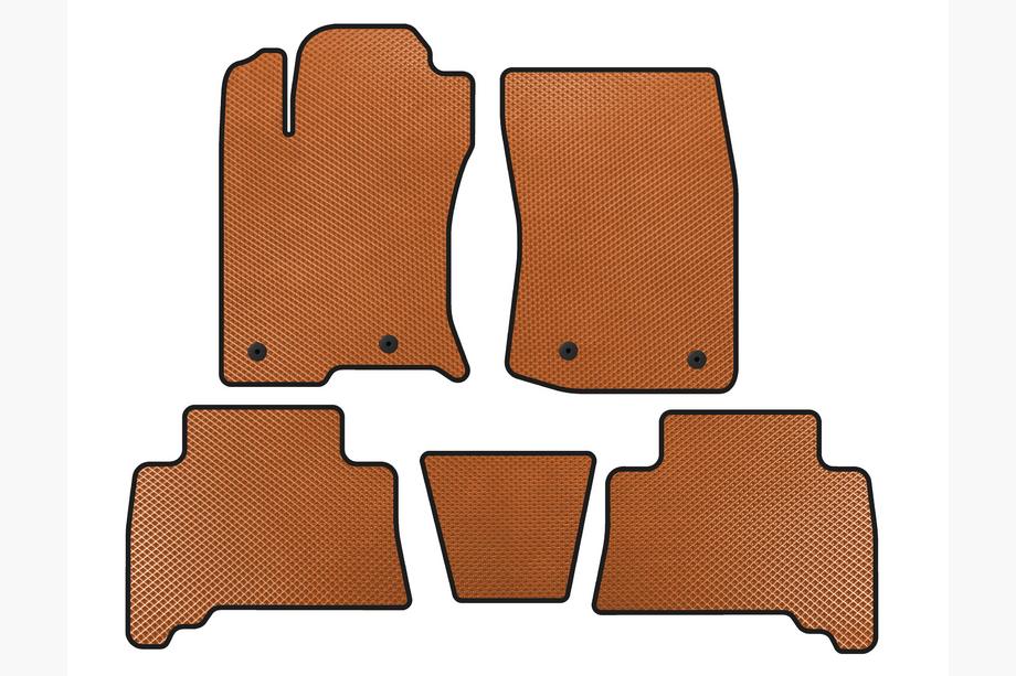 Toyota 4Runner 2009–2024 EVA salona paklājiņi (2009-2014, oranži) Image