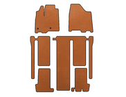 Toyota Sienna 2010–2020 EVA auto salona paklājiņi (3 rindas, oranži) foto 1