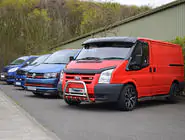 Ford Transit 2000–2014 Vējstikla vizieris (melns spīdīgs, 5 mm) foto 17