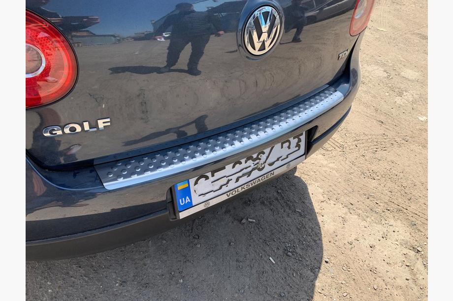 Volkswagen Golf 5 2003–2009 Aizmugurējā bufera uzlikas OmsaLine (nerūsējošais tērauds) Hečbeks, matēts Foto 4