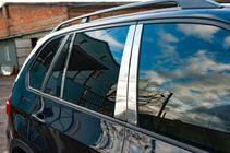 BMW X5 E70 2007–2013 Durvju statņu moldingi (nerūsējošais tērauds) foto 2