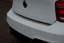 BMW 1. sērija F20/F21 2011–2019 Bagāžnieka malas uzlika (nerūsējošā tērauda) foto 7