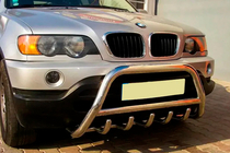 BMW X5 E53 1999–2006 Bullbar WT003 (nerūsējošais tērauds) foto 2