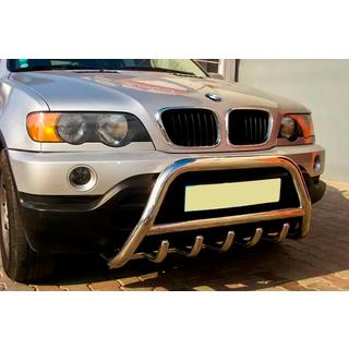 Bullbar WT003 (nerūsējošais tērauds) BMW X5 E53 1999–2006 foto 2