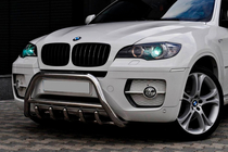 BMW X6 E71 2008–2014 Bullbar WT003 (nerūsējošais tērauds) 50 mm foto 1
