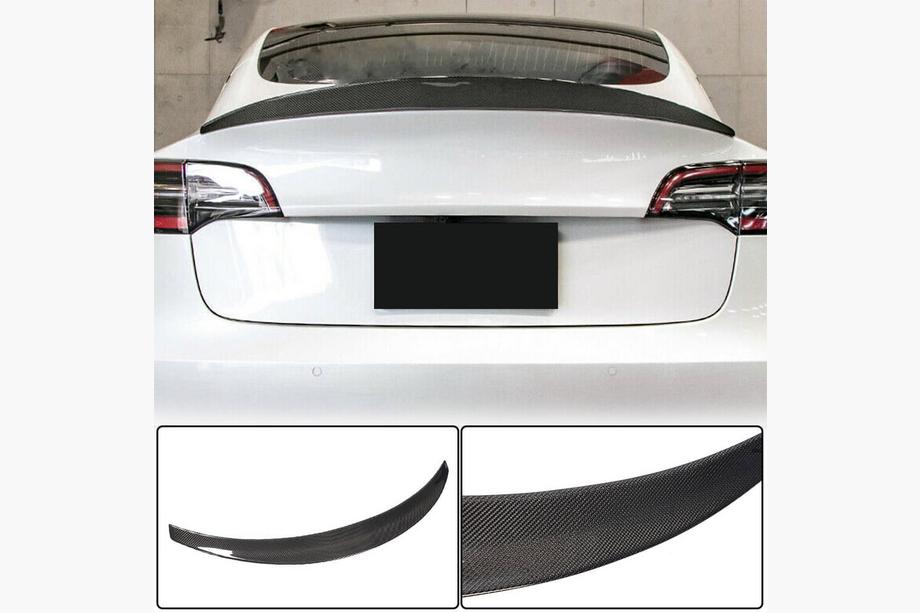 Tesla Model 3 2017– Spoileris V10 (2017-2023, oglekļa šķiedra) Image