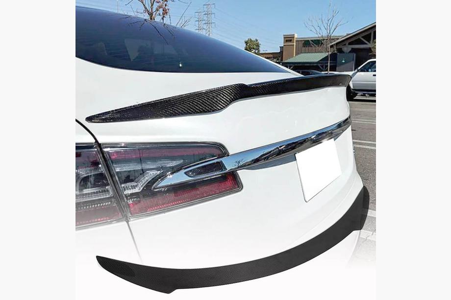 Tesla Model S 2012– Oglekļa šķiedras spoileris V7 (2012-2022) Image