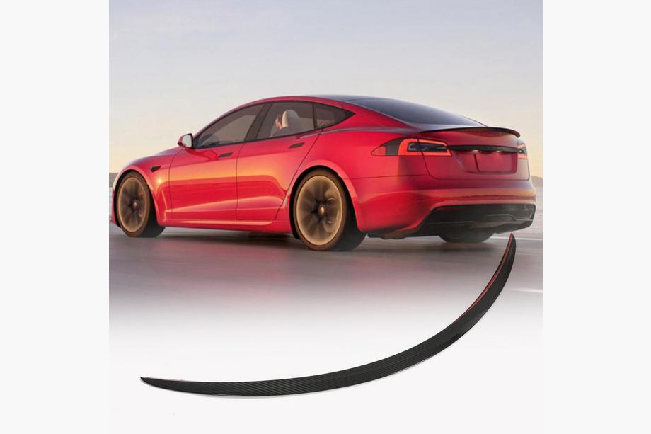 Tesla Model S 2012– Sausā karbona spoilers V9 (2012-2022) Image