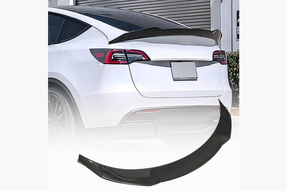 Tesla Model Y 2020– Spoileris V4 (2020-2025, Oglekļa šķiedra) Image