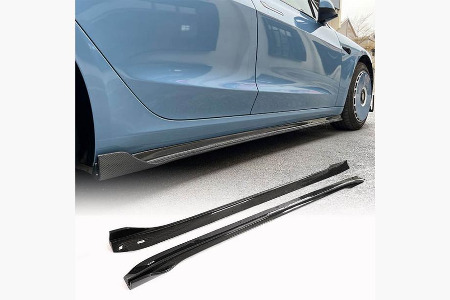 Tesla Model 3 2017– Sliekšņu uzlikas V3 (2017-2023, Karbons) Image