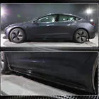 Tesla Model 3 2017– Sliekšņu uzlikas V4 (2017-2023, oglekļa šķiedra) foto 5