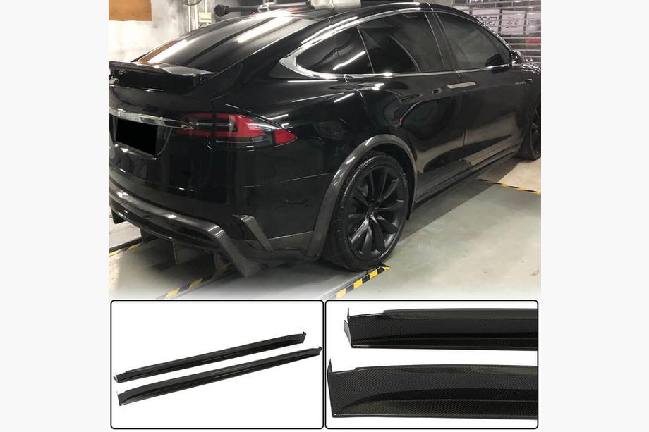 Tesla Model X 2015– Karbon sliekšņu uzlikas V3 (2016-2020) Image