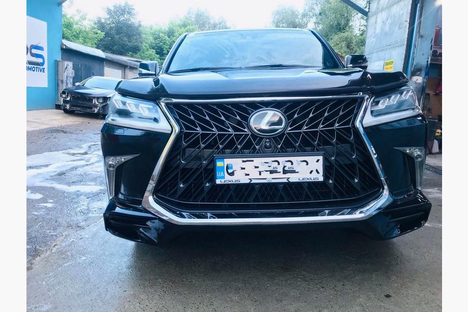 Lexus LX570/450d 2008–2022 TRD priekšējais difuzors (2016-2021) Balta krāsa Foto 6