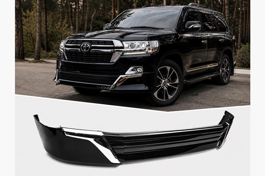 Toyota Land Cruiser 200 2007–2021 Priekšējā bampera lūpa 2016↗ (Executive 2021) Balta krāsa Image