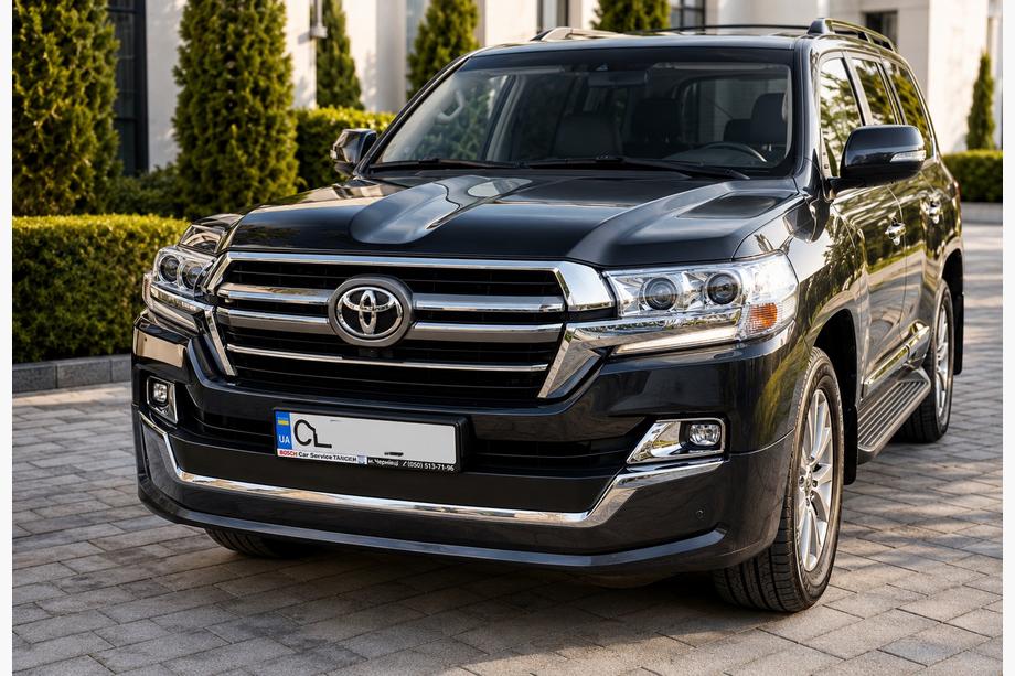 Toyota Land Cruiser 200 2007–2021 Priekšējā bampera lūpa 2016↗ (Executive 2019) Balta krāsa Foto 5
