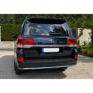 Aizmugurējā difuzora uzlika ar hromu 2016-2021 (Executive 2019/2021) Toyota Land Cruiser 200 2007–2021 foto 2