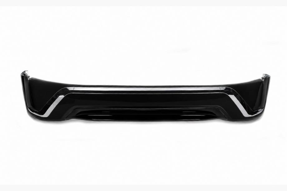 Toyota Land Cruiser 200 2007–2021 Priekšējā bampera lūpas spoilers 2016↗ (Executive 2016) Melna krāsa Foto 4