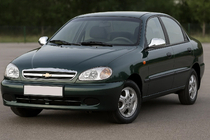 Chevrolet Lanos 1998–2017 Spoguļu uzlikas (nerūsējošais tērauds) foto 1