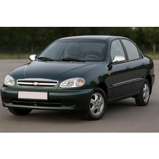Spoguļu uzlikas (nerūsējošais tērauds) Chevrolet Lanos 1998–2017 foto 1