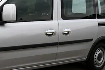 Opel Combo 2002–2012 Durvju rokturu uzlikas ar apmali (2 durv., nerūsējošais tērauds) foto 1