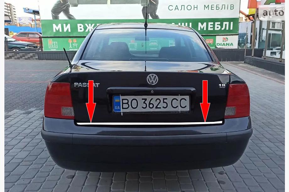 Volkswagen Passat B5 1997–2005 Bagāžnieka malas līste SD 1996-2001 (nerūsējošais tērauds) Image