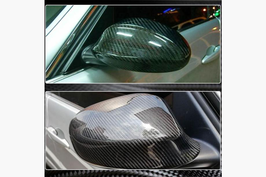 BMW 3. sērija E90/E91 2005–2011 Karbona spoguļu uzlikas V3 (2005-2008) Foto 3