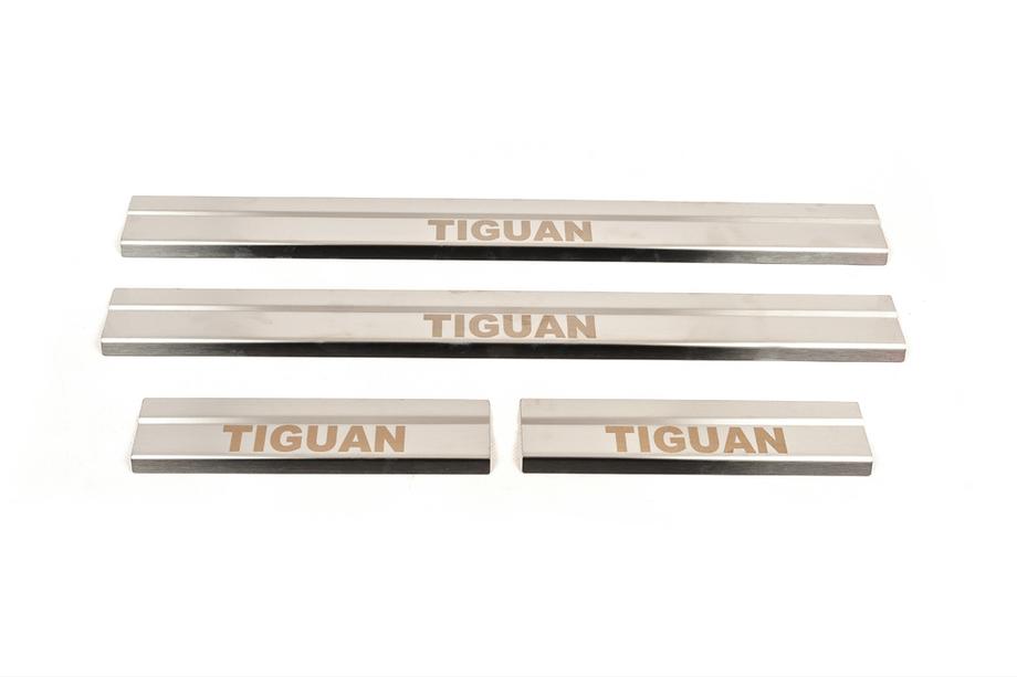 Volkswagen Tiguan 2007–2016 Sliekšņu uzlikas Carmos (4 gab., nerūsējošais tērauds) Image