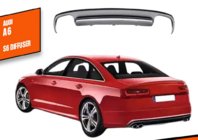 Audi A6 C7 2011–2017 Aizmugurējā bampera difuzors DPT V1 (2011-2014) foto 1