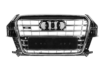 Audi Q3 2011–2019 Priekšējā radiatora reste SQ3 (2011-2015, melna ar hromu) foto 1