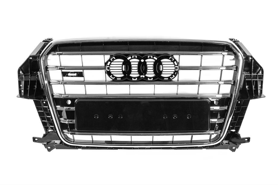 Audi Q3 2011–2019 Priekšējā radiatora reste SQ3 (2011-2015, melna ar hromu) Image