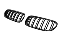 BMW 3. sērija E92/E93 2006–2013 Nieru restes M-Look (2010-2013, spīdīgi melna) foto 4