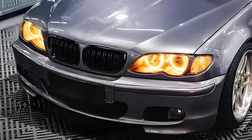 BMW 3. sērija E46 1998–2006 M-Look DPT nieru režģis (Coupe 2003-2006, spīdīgi melns) foto 1