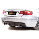 BMW 3. sērija E92/E93 2006–2013 Aizmugurējā bampera difuzors DPT (E92 M-Sport, melns spīdīgs) foto 1