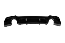 BMW 3. sērija E92/E93 2006–2013 Aizmugurējā bampera difuzors DPT (E92 M-Sport, melns spīdīgs) foto 5