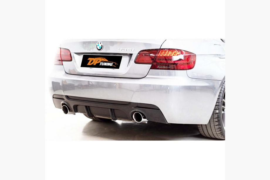 BMW 3. sērija E92/E93 2006–2013 Aizmugurējā bampera difuzors DPT (E92 M-Sport, melns spīdīgs) Image