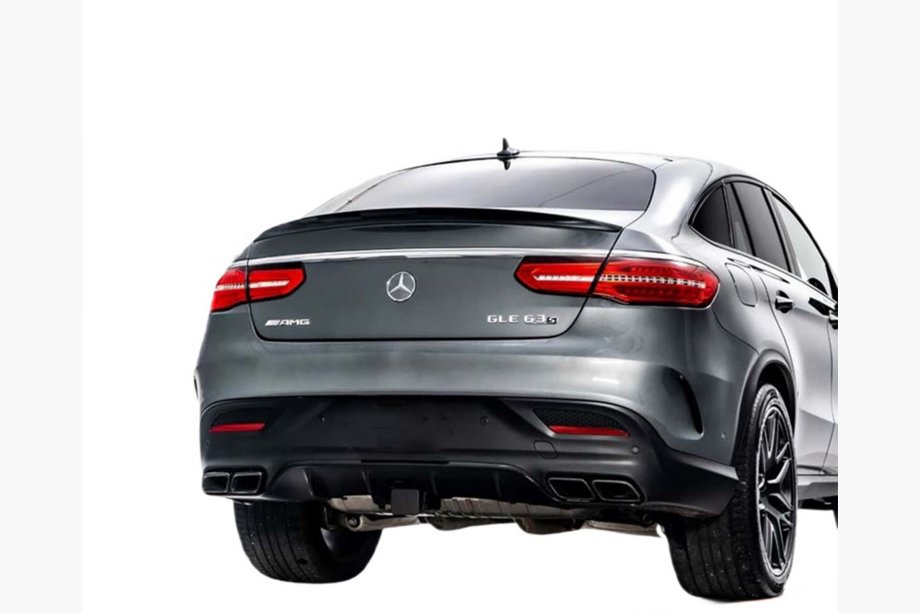 Mercedes GLE kupeja C292 2015–2019 DPT spoilers (GLE43 dizains, melns spīdīgs) Image