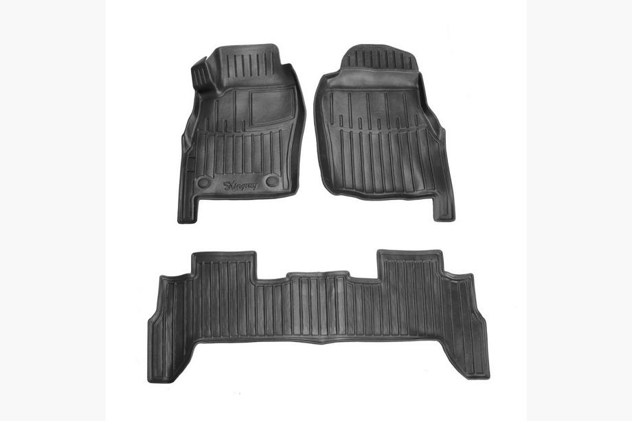 Nissan Patrol Y61 1997–2011 Stingray 3D gumijas paklājiņi (5 durvis, 3 gab.) Image