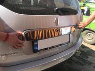 Dacia Duster 2008–2018 Pilna līste virs numura zīmes (nerūsējošais tērauds) foto 2