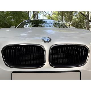 M-Look nieru restes (2011-2014, spīdīgi melnas ar hroma apmali) BMW 1. sērija F20/F21 2011–2019 foto 1