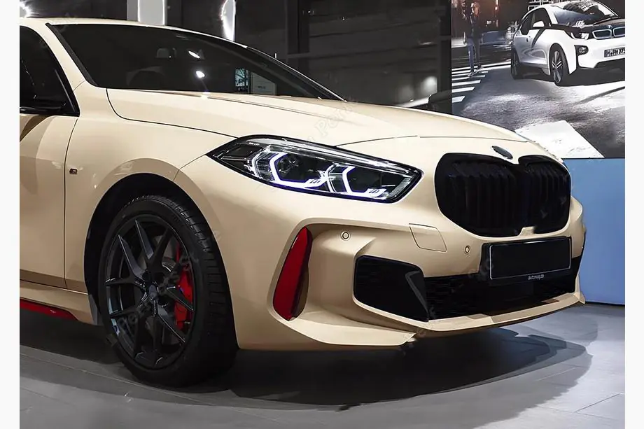 BMW 1. sērija F40 2019–2024 M-Look nieru restes (matēti melna) Image