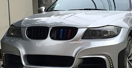 BMW 3. sērija E90/E91 2005–2011 Nieru restes M-Look (E-90/91 2008-2012, M-Color) foto 3