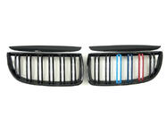 BMW 3. sērija E90/E91 2005–2011 Priekšējā radiatora reste (nieru tipa) M-look (E-90/91 2005-2008, M-Color) foto 2