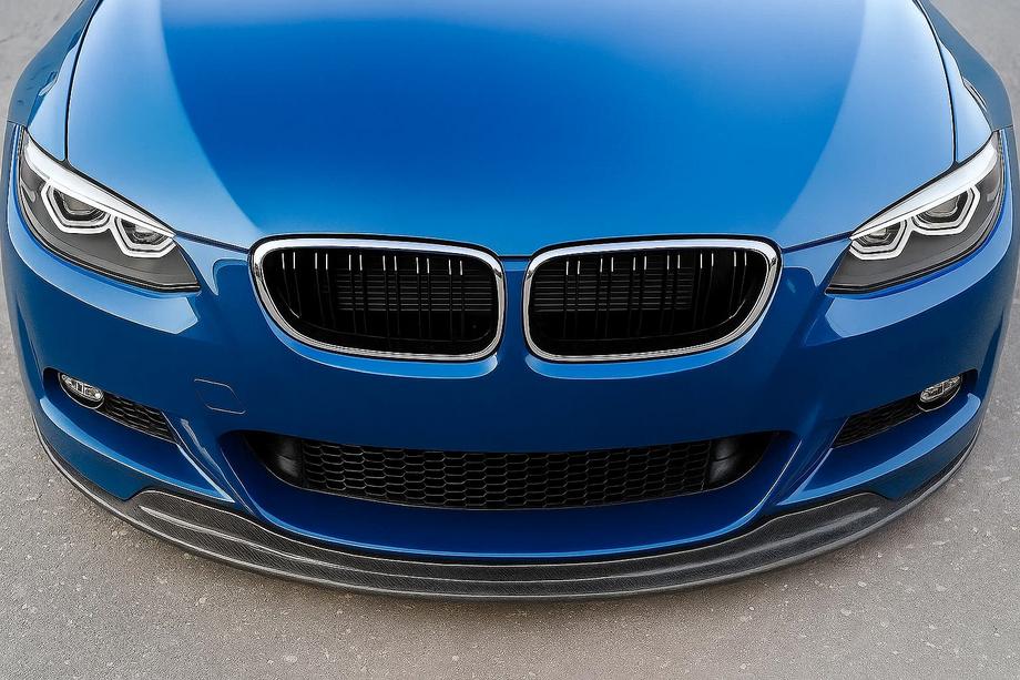 BMW 3. sērija E92/E93 2006–2013 M-Look nieru reste (2005-2009, spīdīgi melna ar hroma apmali) Image