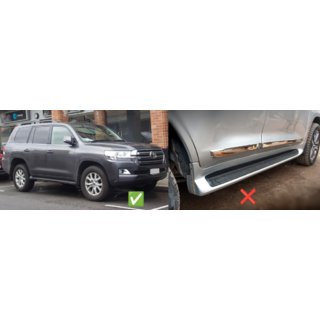 Priekšējie dubļusargi (2 gab., sliekšņiem bez apgaismojuma) Toyota Land Cruiser 200 2007–2021 foto 1