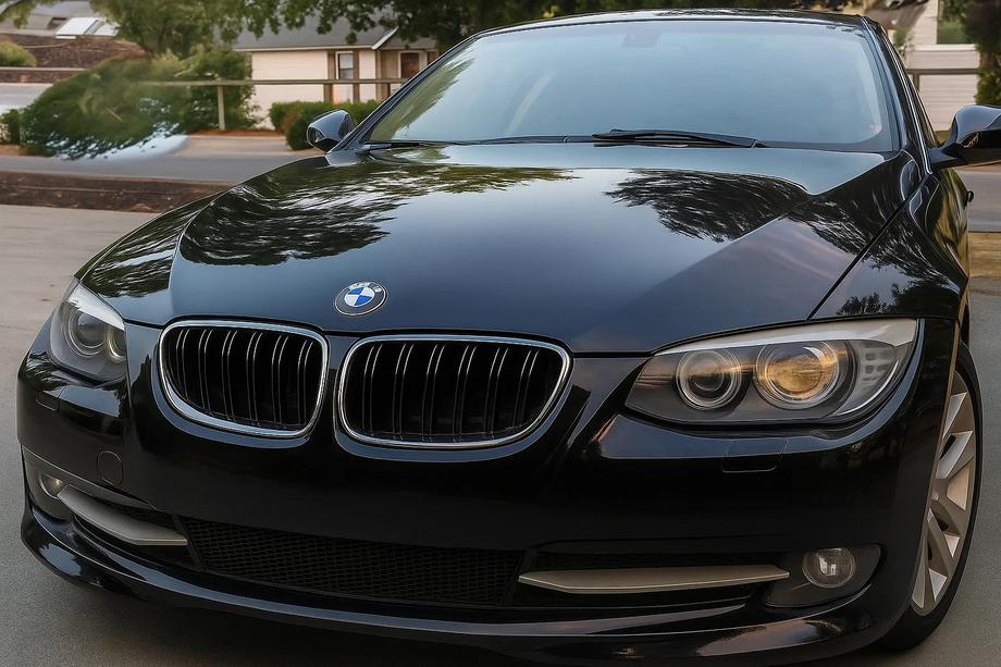 BMW 3. sērija E92/E93 2006–2013 M-Look nieru režģi (2010-2013, melns spīdīgs ar hroma apmali) Foto 1