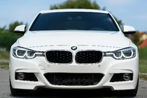 BMW 3. sērija F30/F31 2012–2019 Nieru reste Diamond Black (hroma apmale) foto 1